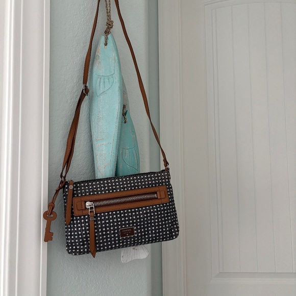 Fossil Denim and Leather Crossbody - Picture 4 of 12